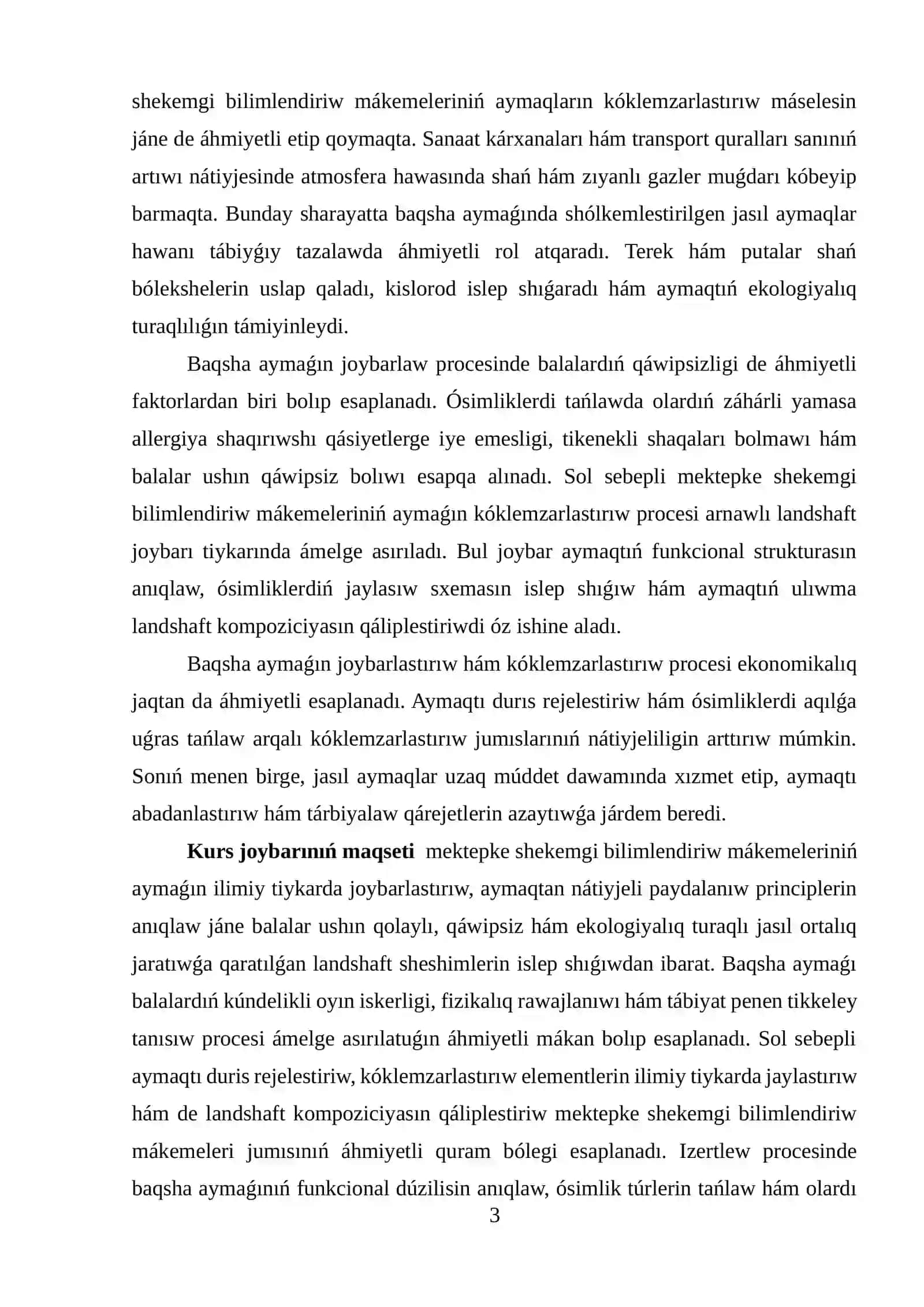 BAQSHALAR AYMAǴINIŃ LANDSHAFT KÓKLEMZARLASTIRIW PRINCIPLERI 3