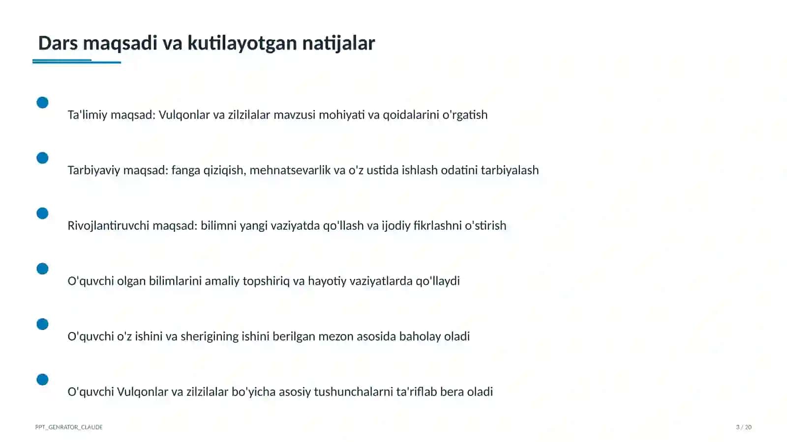 Vulqonlar va zilzilalar (5-sinf) 3