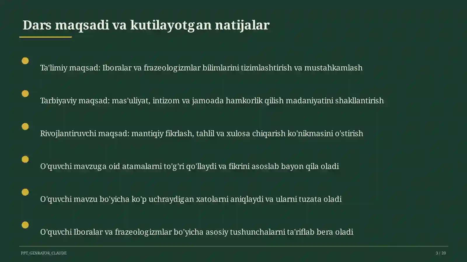 Iboralar va frazeologizmlar (5-sinf) 3