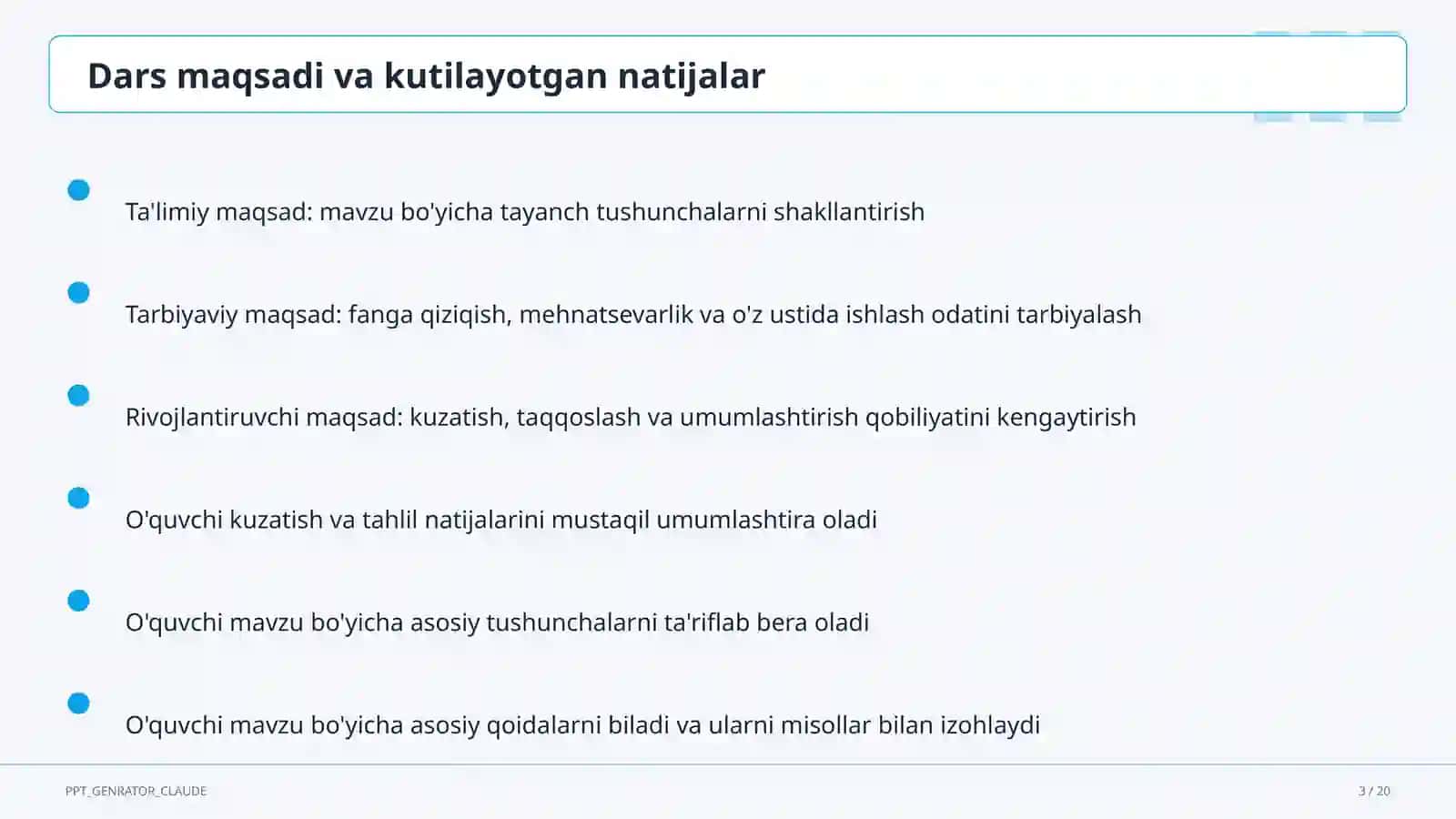 O'zbekiston transporti va aloqa tizimi (9-sinf) 3