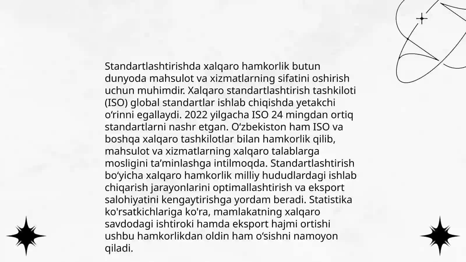 Standartlashtirish sohasida hamkorlik 3