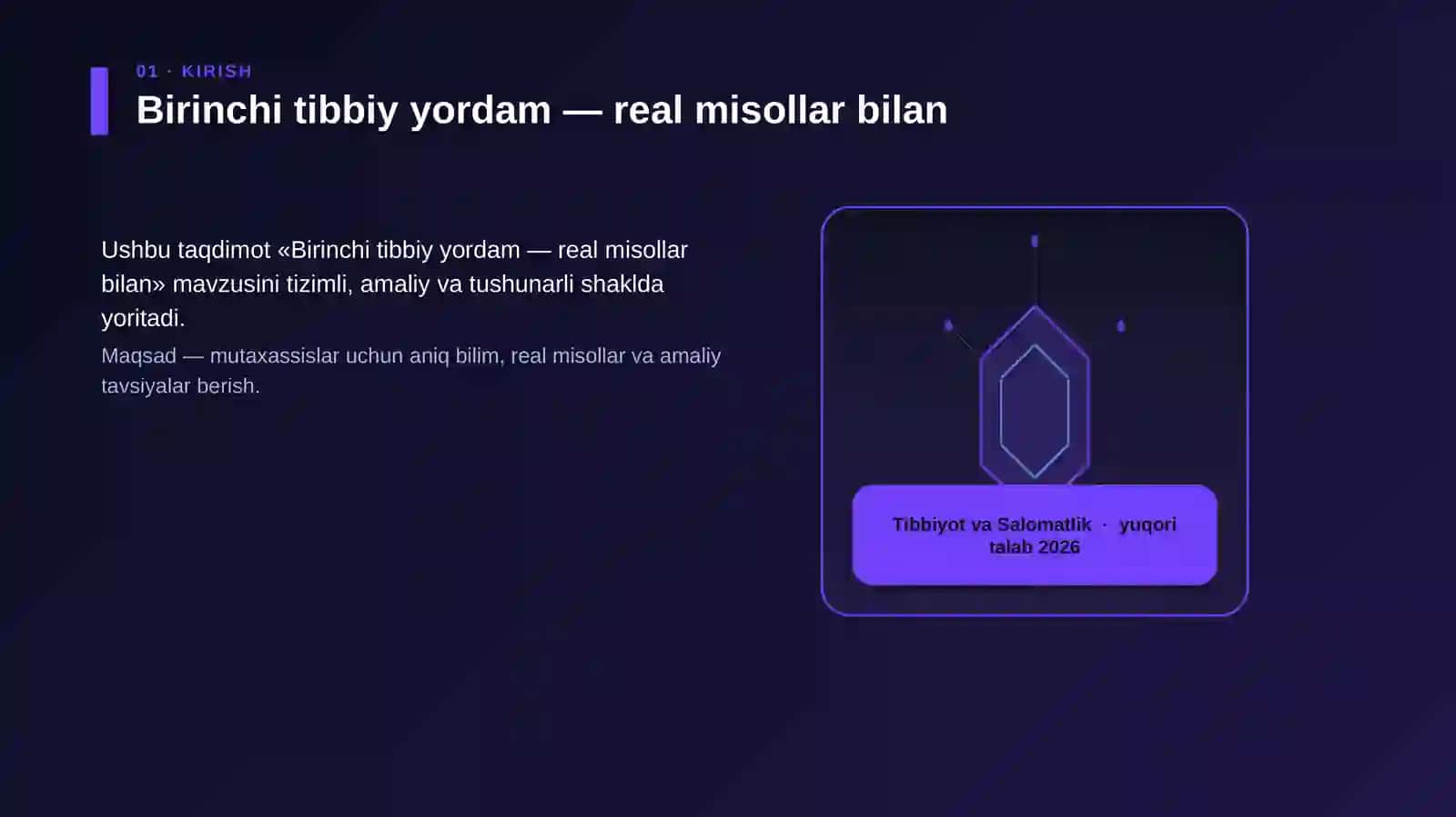 Birinchi tibbiy yordam — real misollar bilan 3