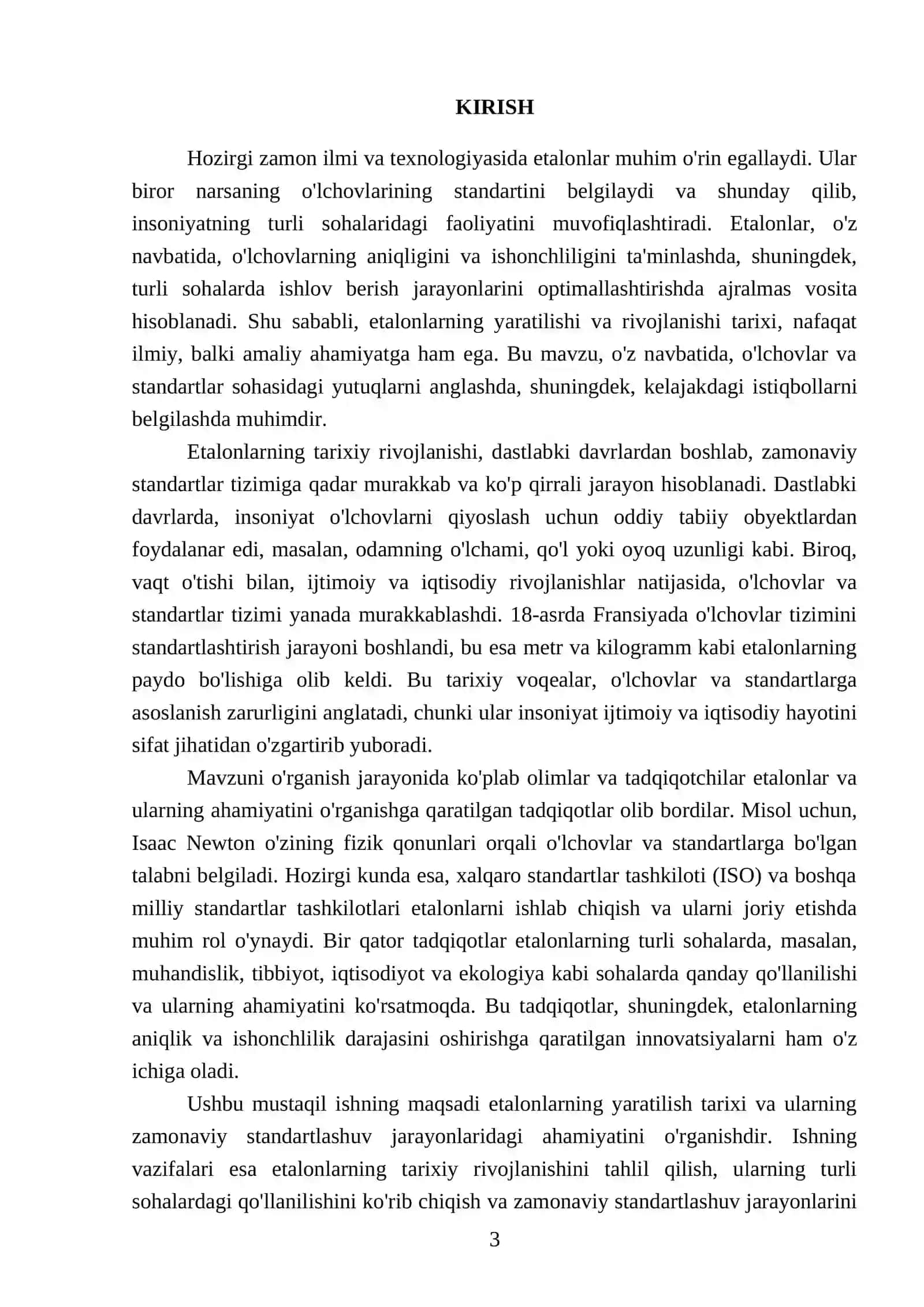 Etalonlarning yaratilish tarixi 3