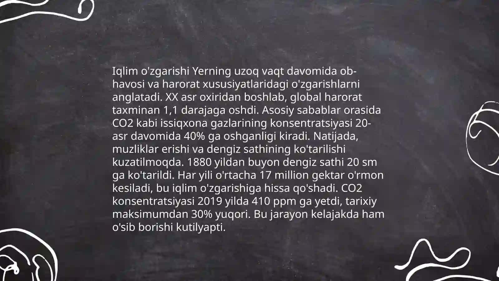 Iqlim o'zgarishi 3
