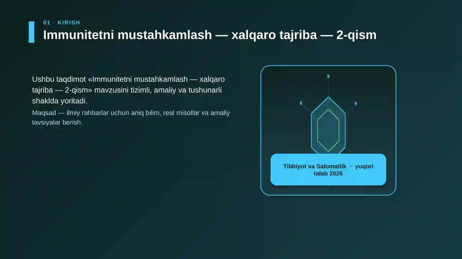 Immunitetni mustahkamlash — xalqaro tajriba — 2-qism 3