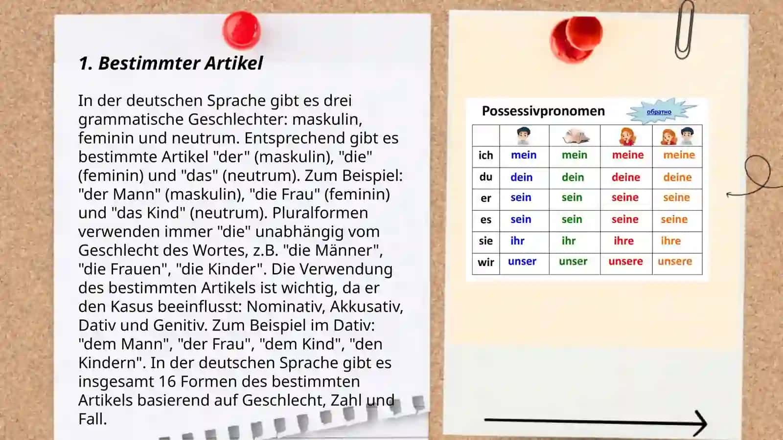 Die Artikel im Deutschen 3
