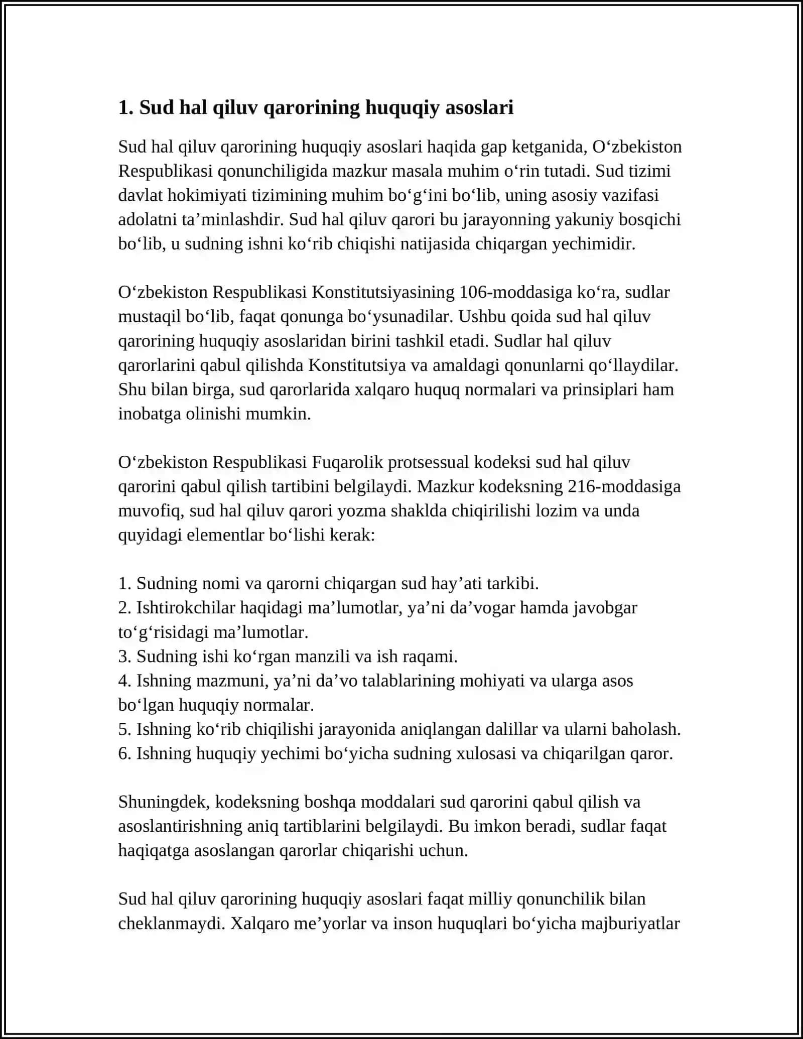FUQAROLIK PROTSESIDA SUDNING HAL QILUV QARORI 3