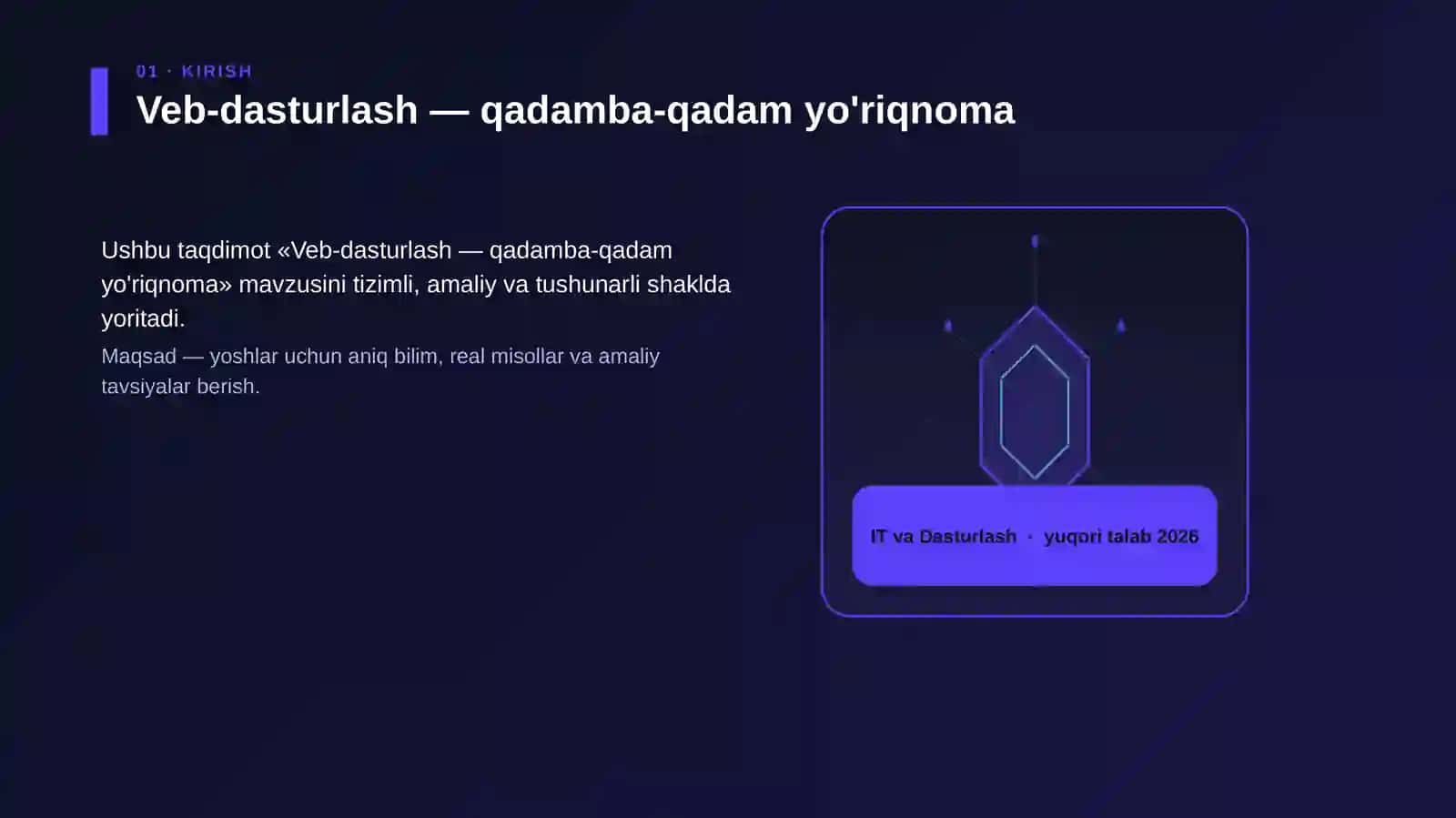 Veb-dasturlash — qadamba-qadam yo'riqnoma 3