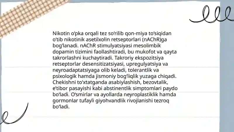 Nikotinizm va uning asoratlari 3