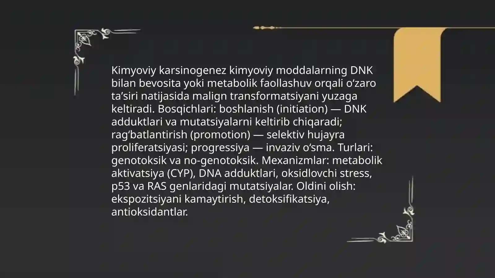 Onkogenez kimyosi 3