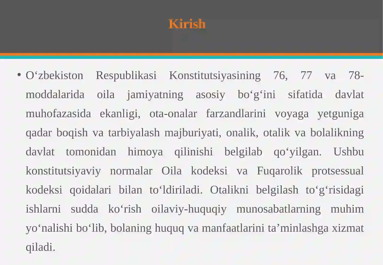 Otalikni belgilash to‘g‘risidagi ishlarni sudda ko‘rishning protsessual xususiyatlari 3