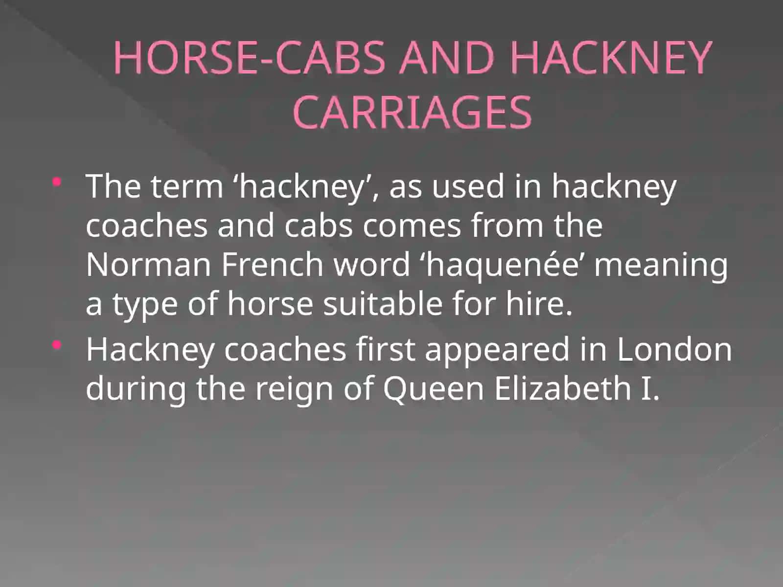 London Taxi History 3