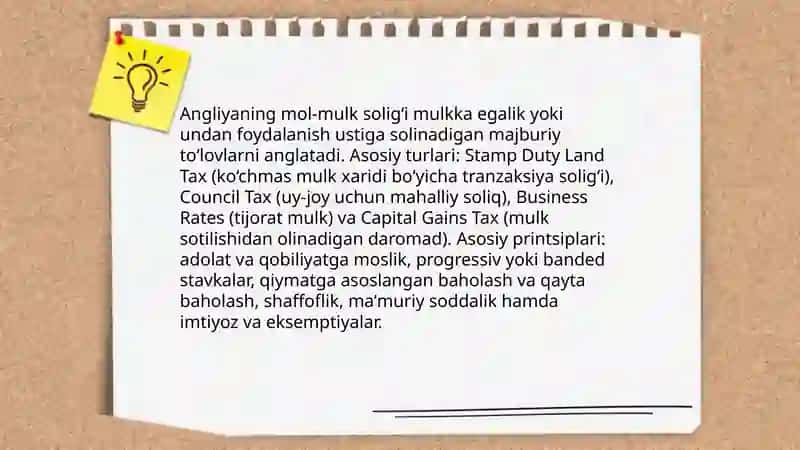 Angliyaning mol mulk soligʻi 3