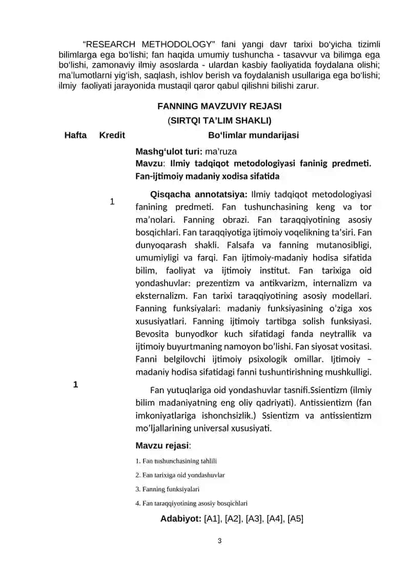 RESEARCH METHODOLOGY 3