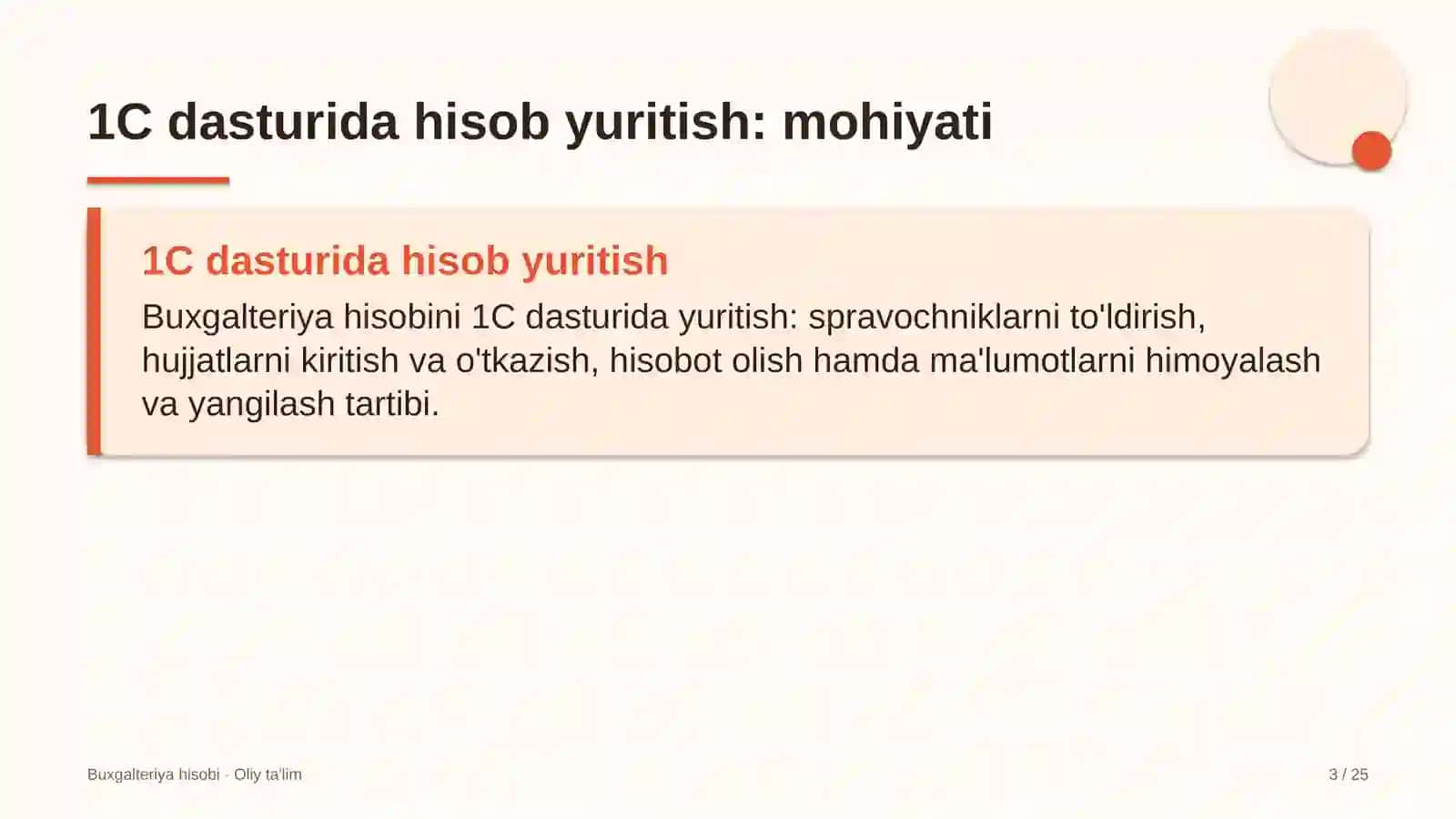 moyli ekinlar yetishtirishda 1c dasturida hisob yuritish 1953 3