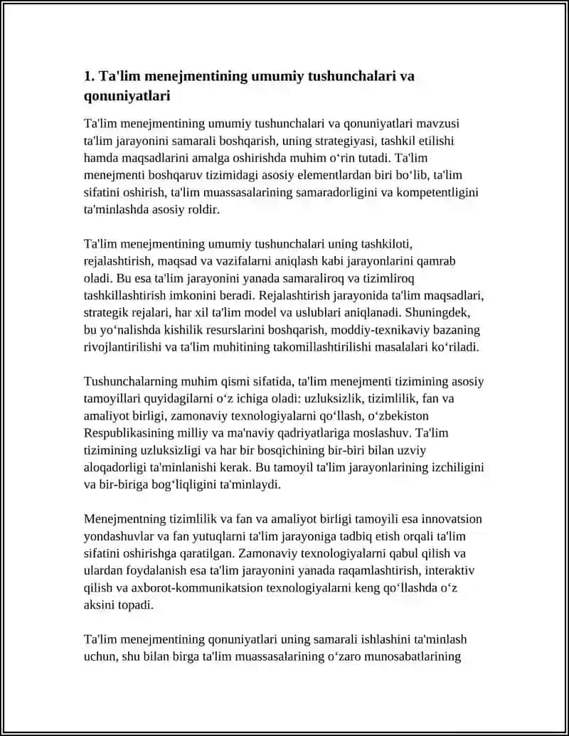 TALIM MENEJMENTI BOSHQARUVINING UMUMIY QONUNIYATLAR TAMOYILARI VA FUNKSIYALARI 3