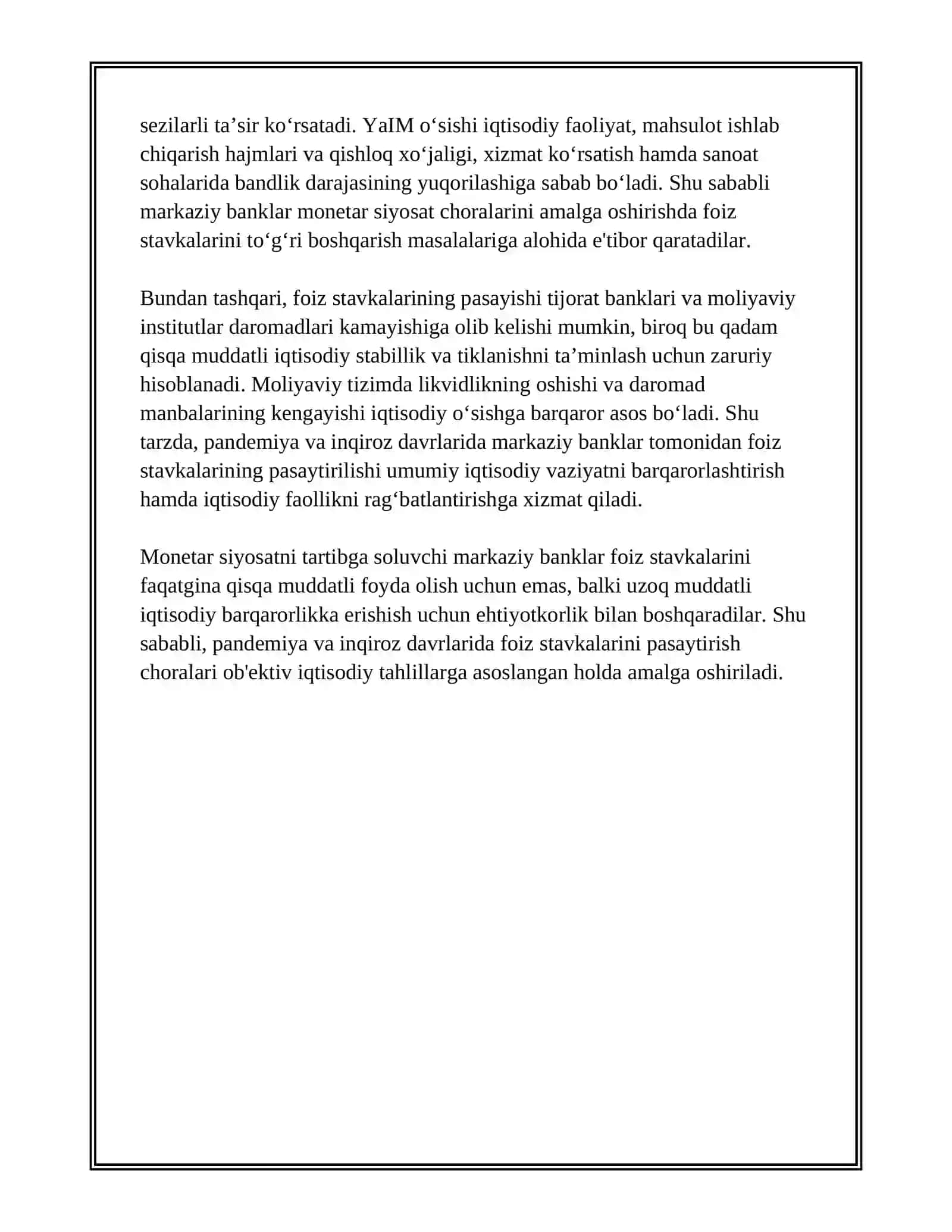 PANDEMIYA VA INQIROZ DAVRLARIDA MONETAR SIYOSAT CHORALARI 3