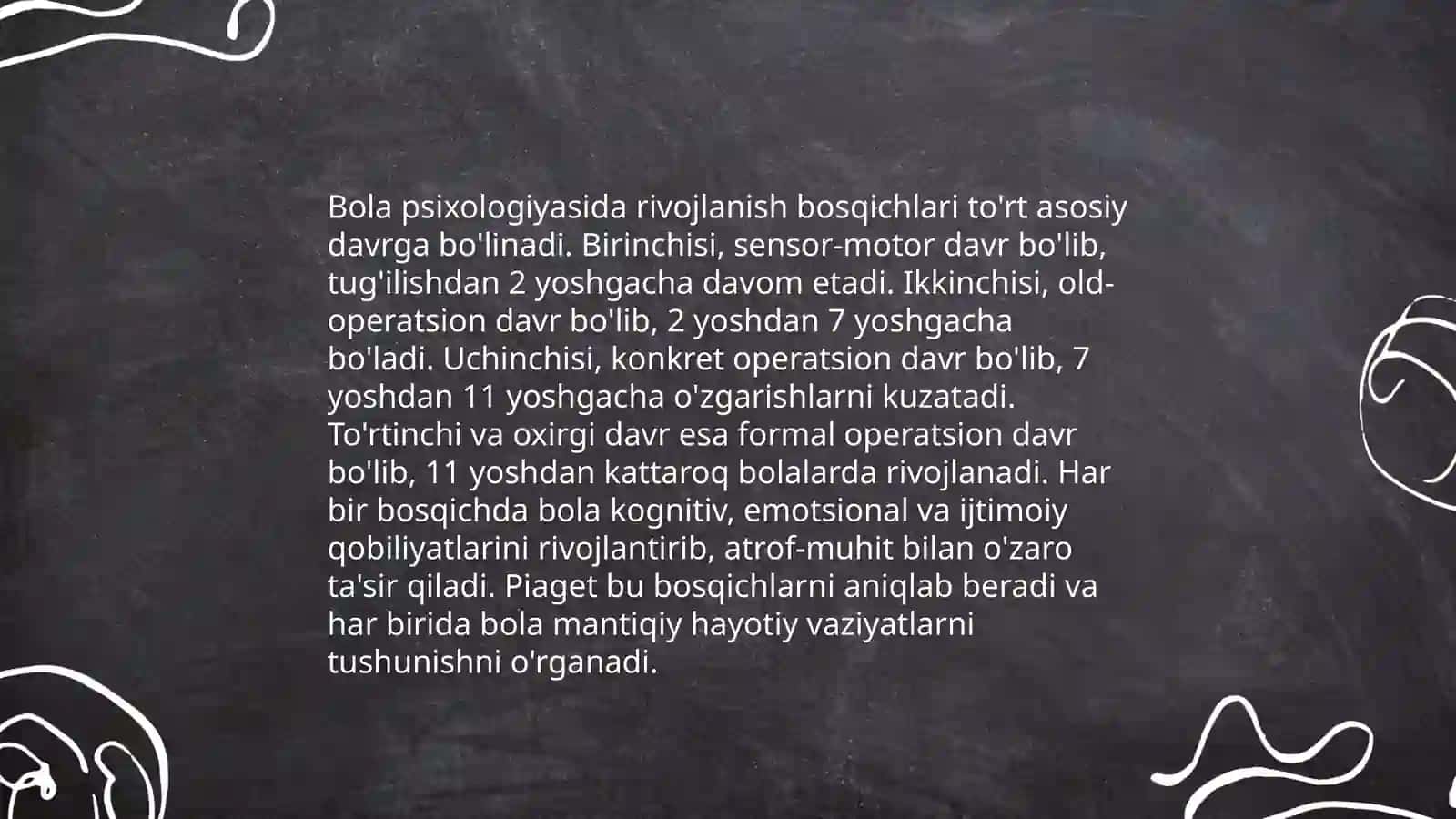 Bola psixalogiyasining muammolarini oʻrganish 3