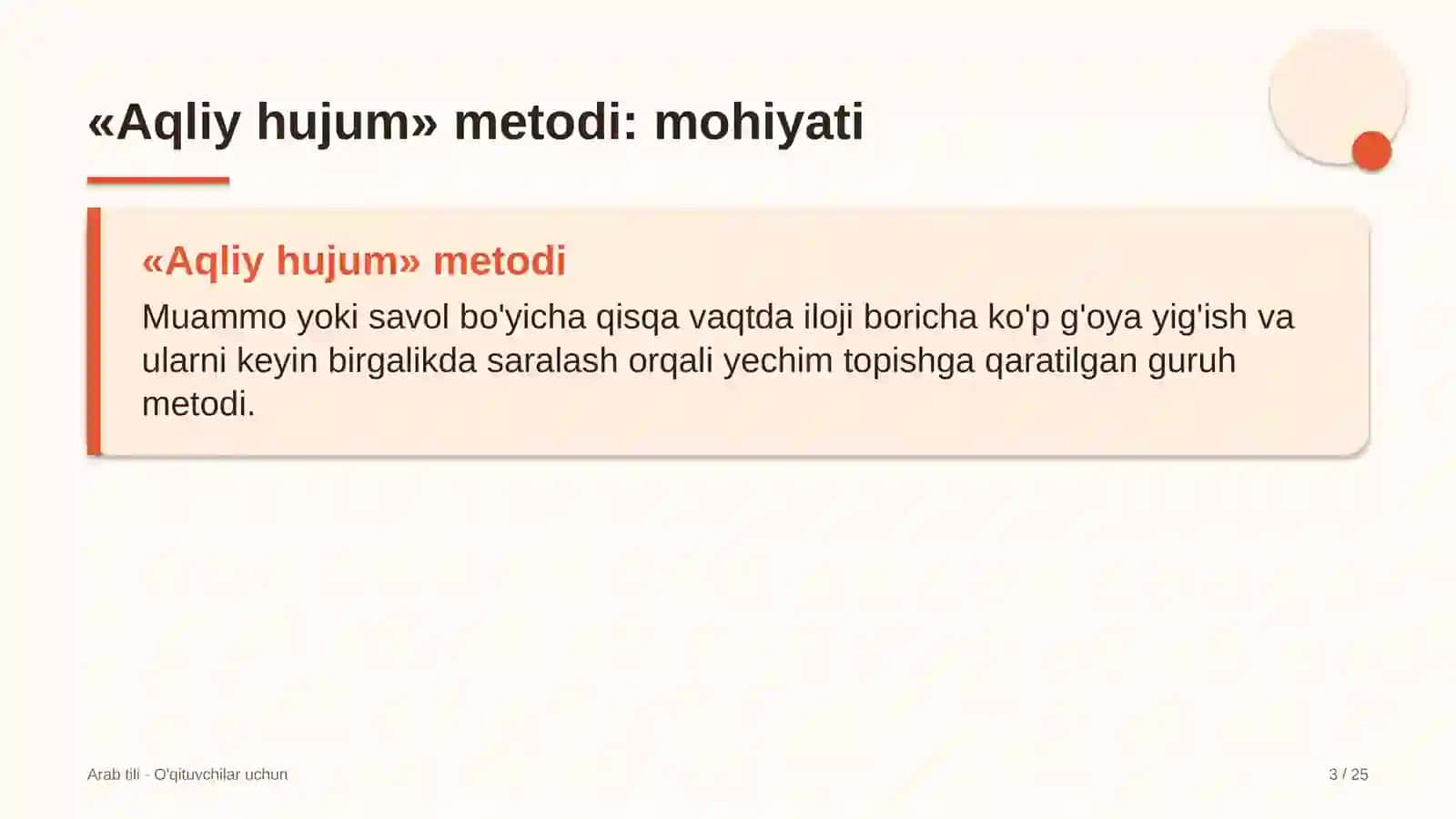 arab tili darslarida aqliy hujum metodidan foydalanish 2297 3