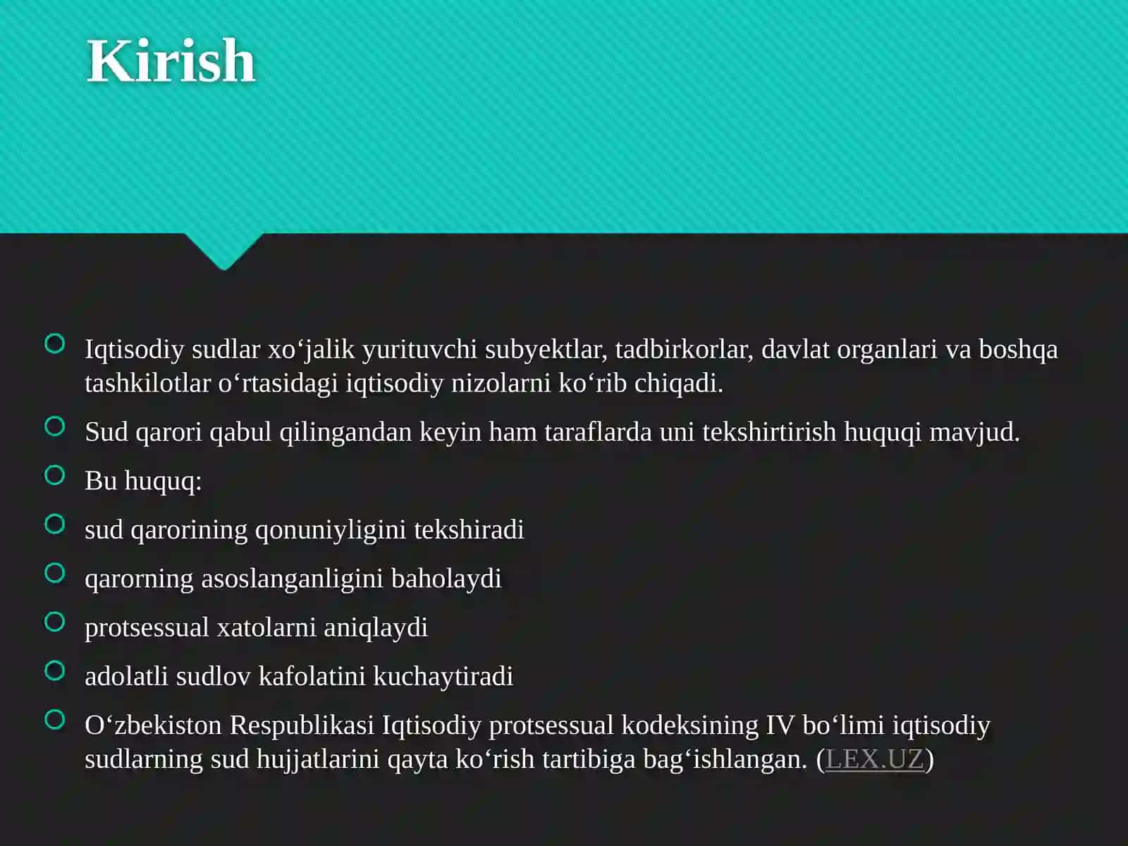 Sudqarorlarini qayta ko‘rish institutlari tushunchasi va ahamiyati 3