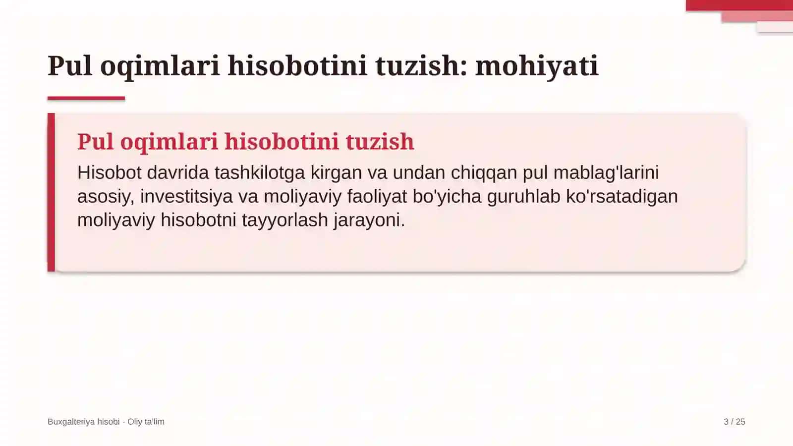 tijorat banklarida pul oqimlari to'g'risidagi hisobotni tuzish 2429 3
