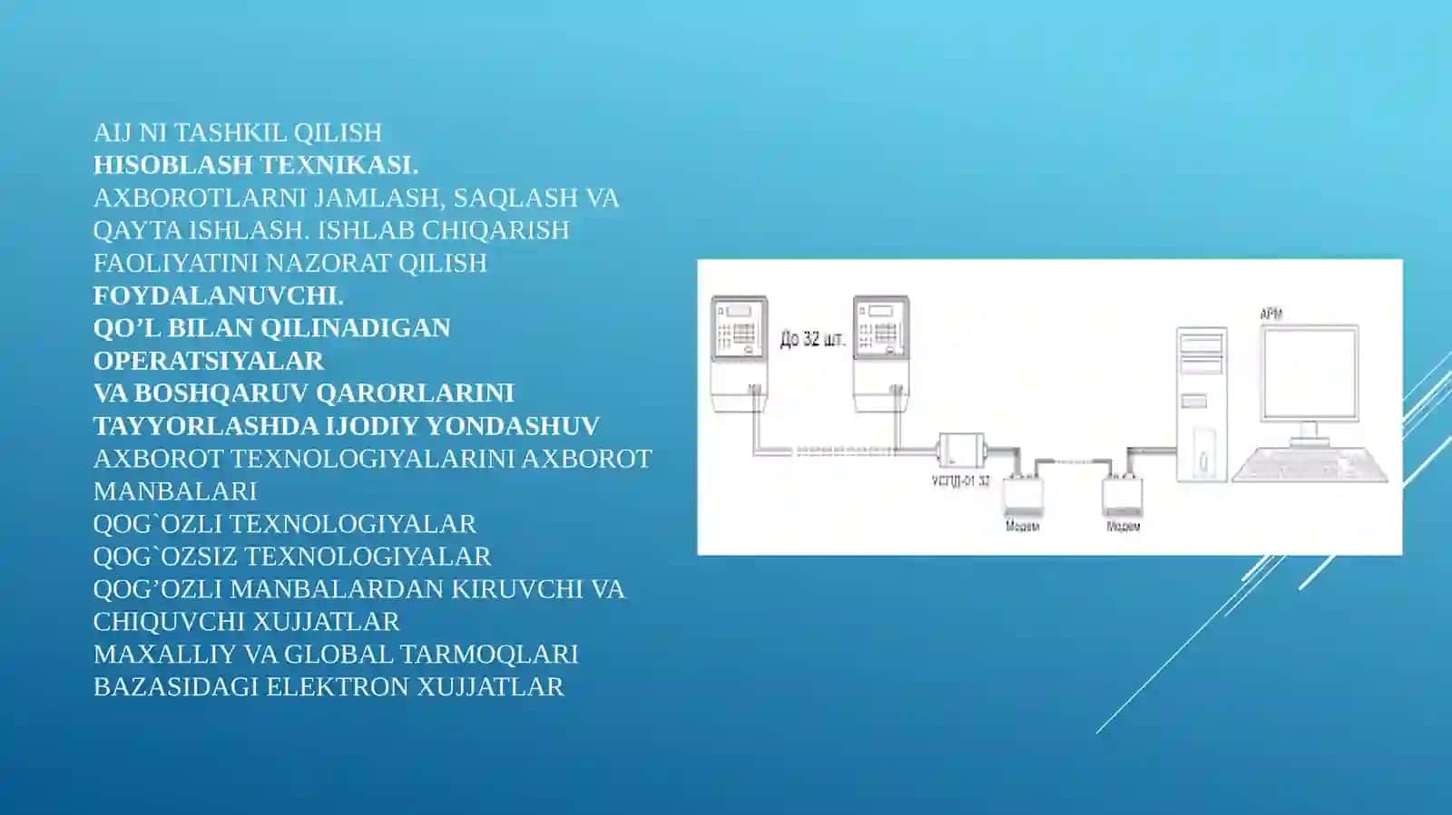 Avtomatiktizim va Inson faoliyati 3