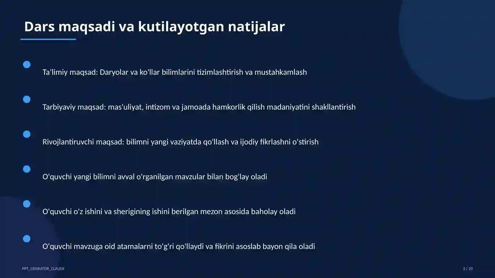 Daryolar va ko'llar (6-sinf) 3