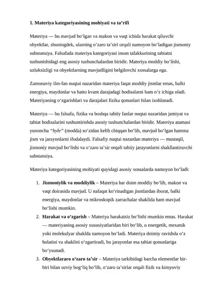 MATERIYA KATEGORIYASI VA UNING DARAJALARI 3