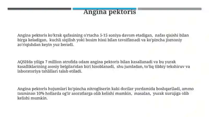 Angina pektoris 3
