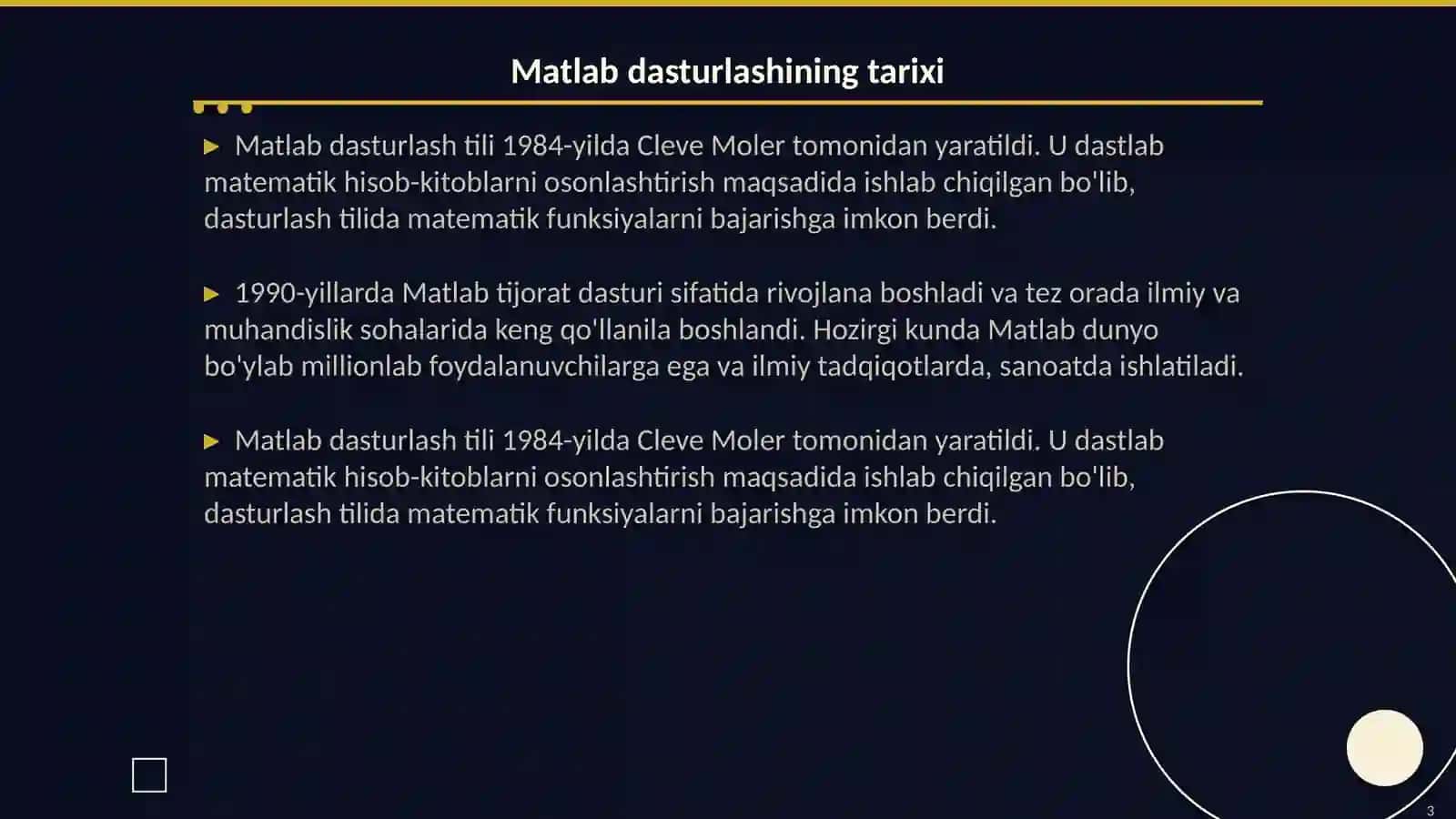 Matlabda dasturlash 3