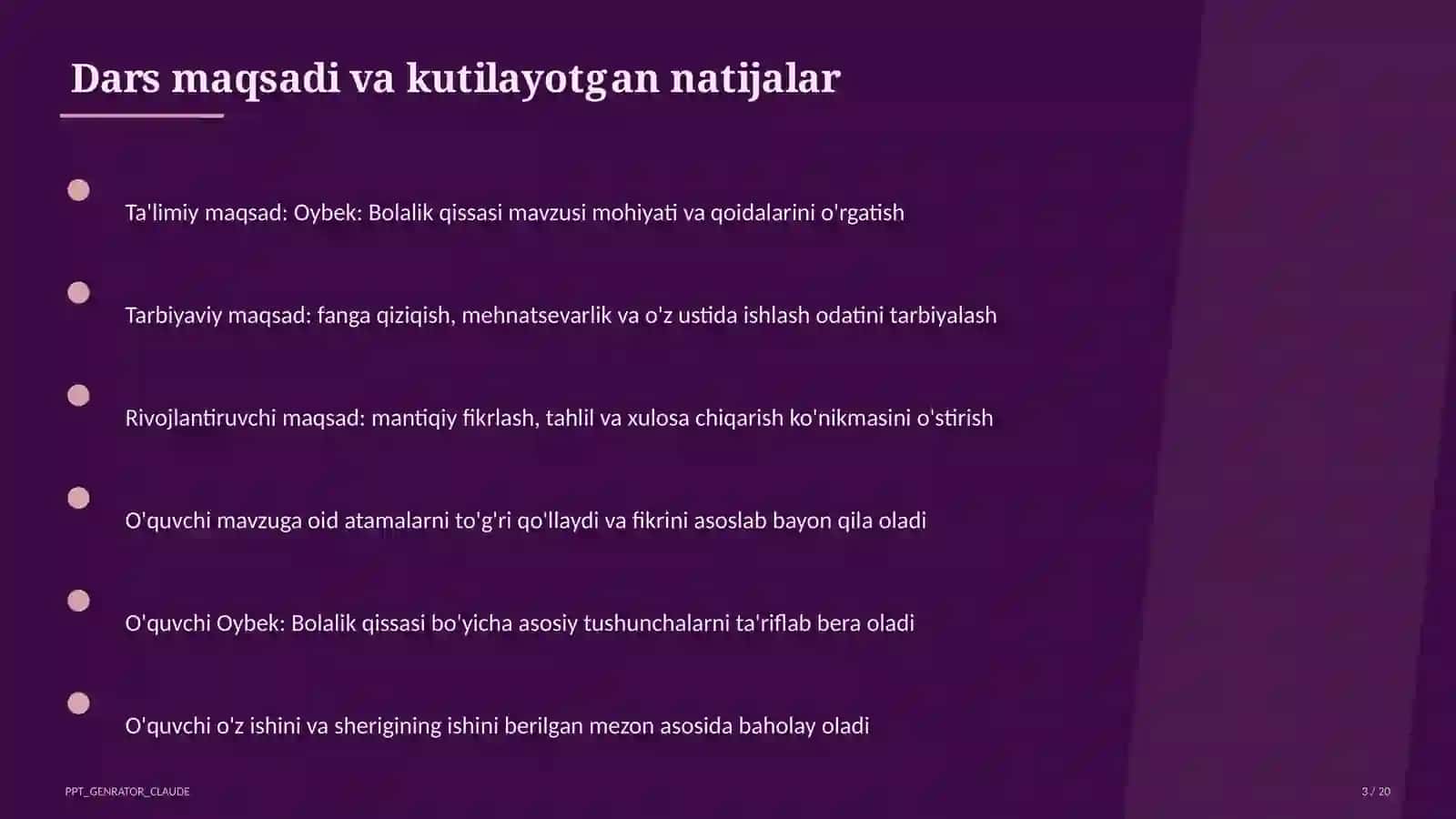 Oybek: Bolalik qissasi (6-sinf) 3