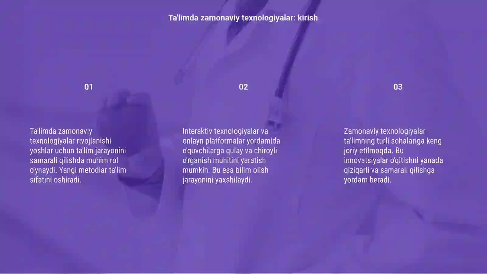Ta'limda zamonaviy texnologiyalar 3