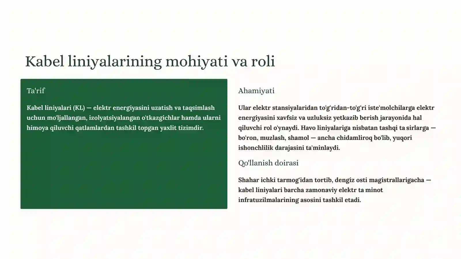 Kabel liniyalari (KL) 3
