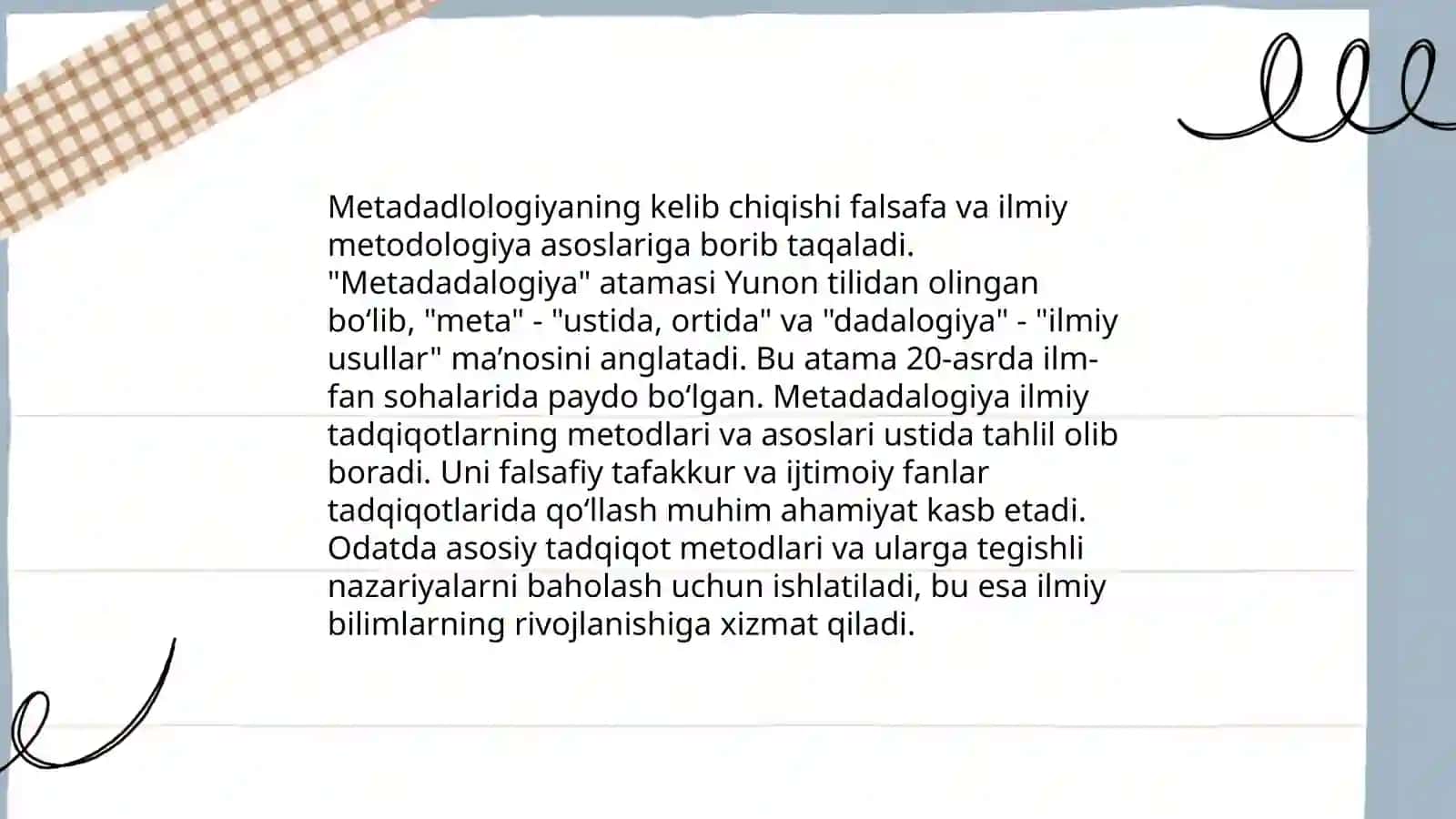Metadadalogiya tushunchasi 3