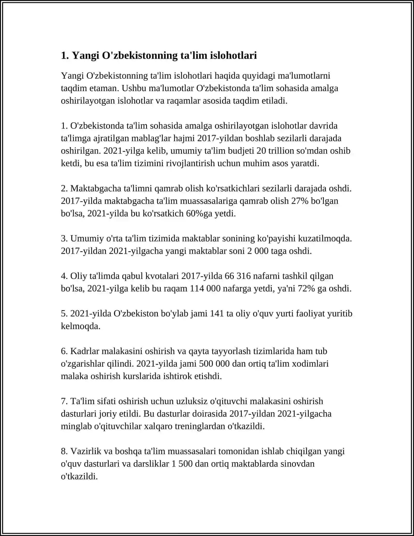 YANGI O'ZBEKISTON 2024-2025-o'quv yili 3