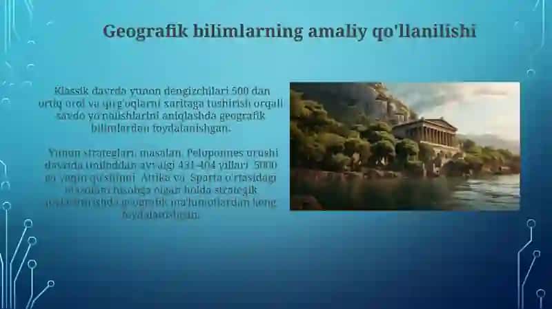 Klassik davrda geografik tadqiqotlarning ahamiyati 3