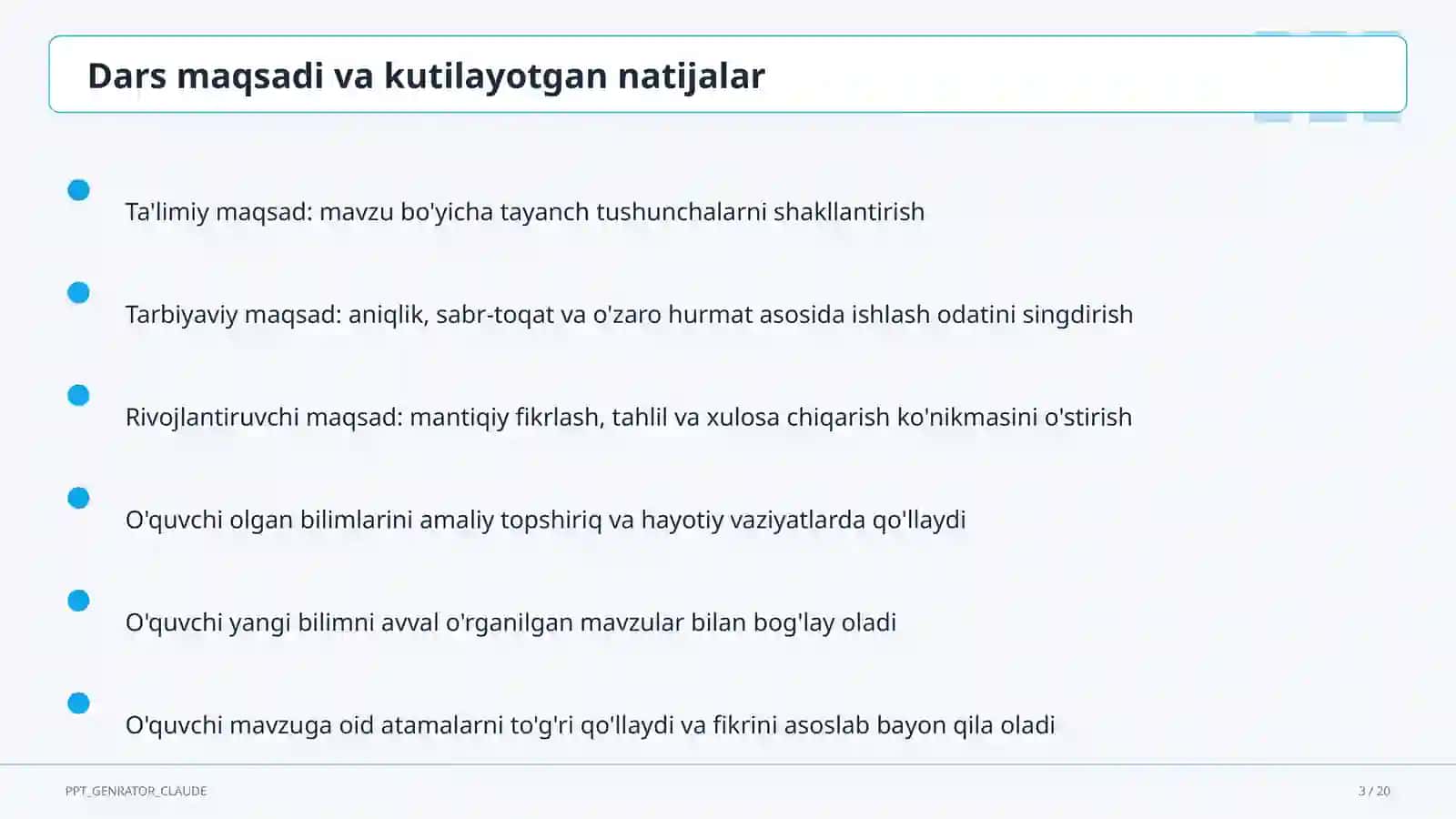 Unli va undosh tovushlarning tasnifi (5-sinf) 3