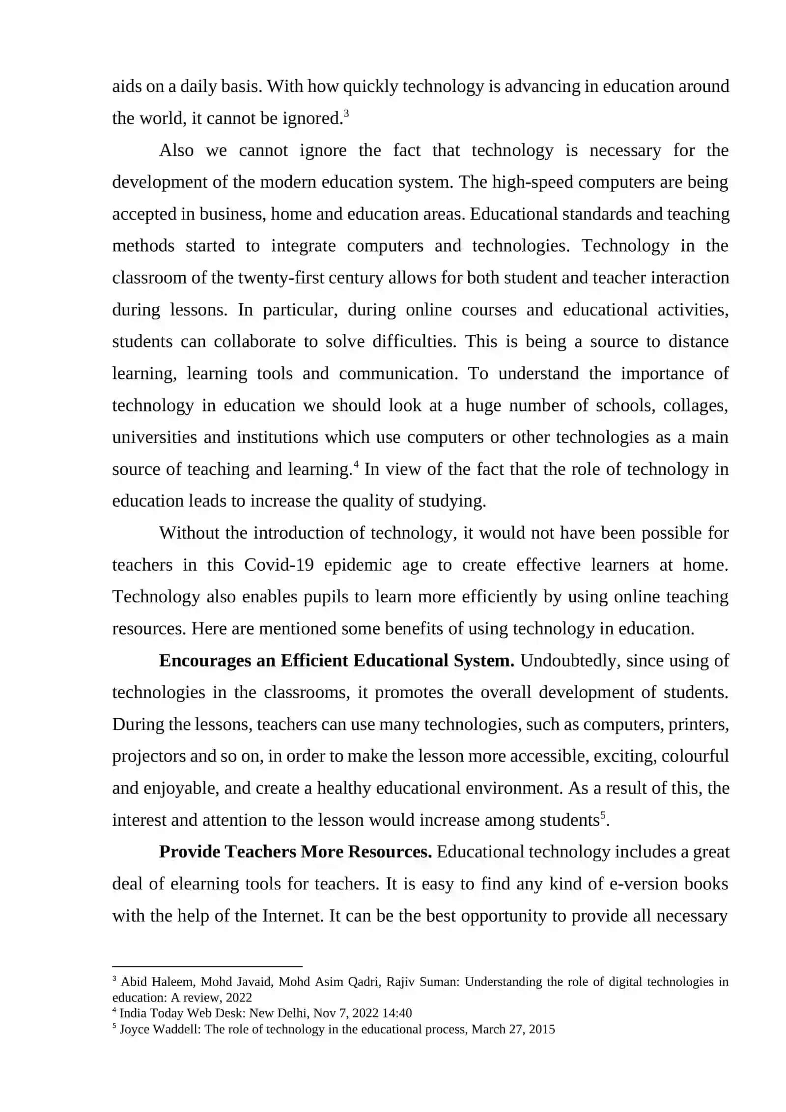 THE IMPORTANCE OF TECHNOLOGY IN EDUCATION 3