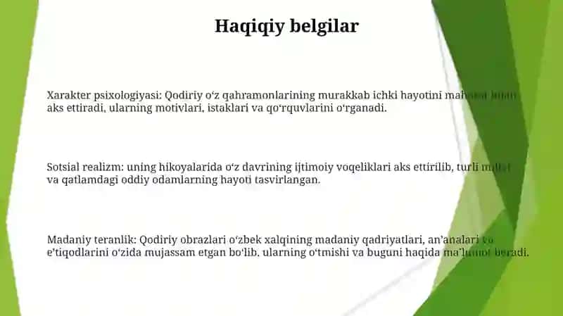 Abdulla Qodiriy Hikoyalarida Realistik Xususiyatlar 3