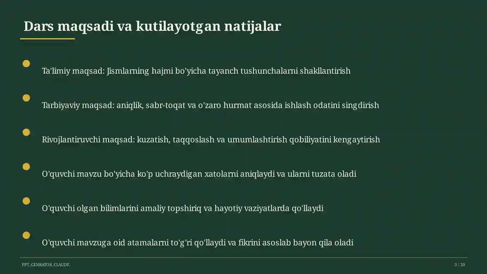 Geometriya (7-11) takrorlash darsi 3