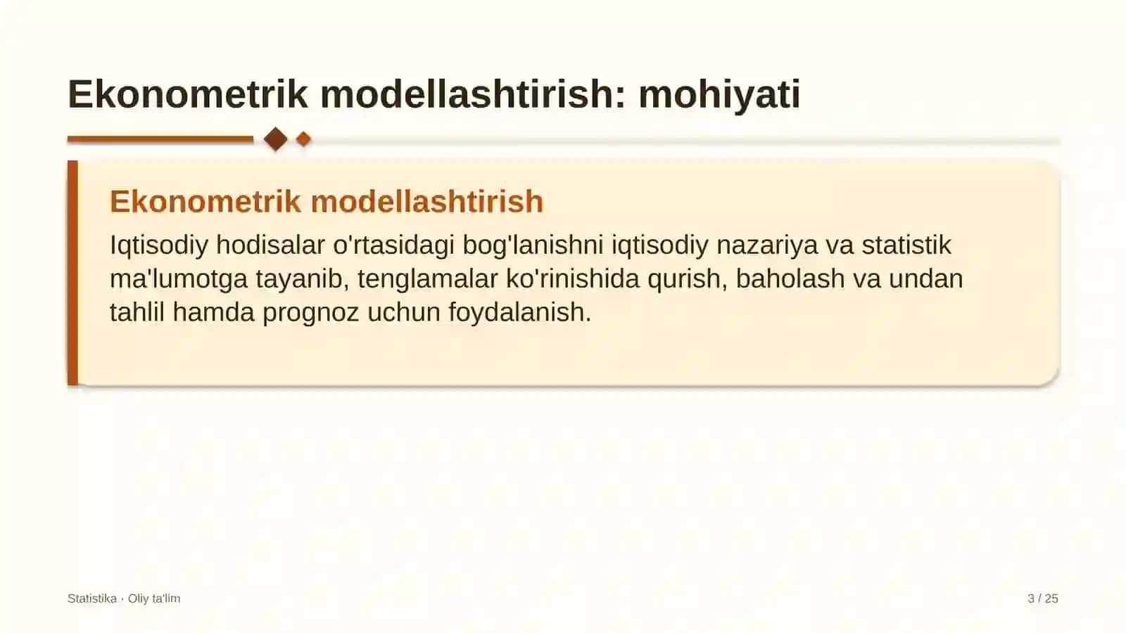poyabzal ta'mirlash ustaxonalarida ekonometrik modellashtirish 6009 3