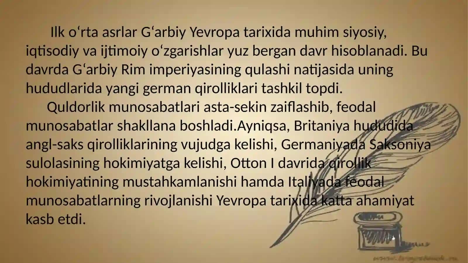 G'arbiy Yevropa ilk o'rta asrlarda 3