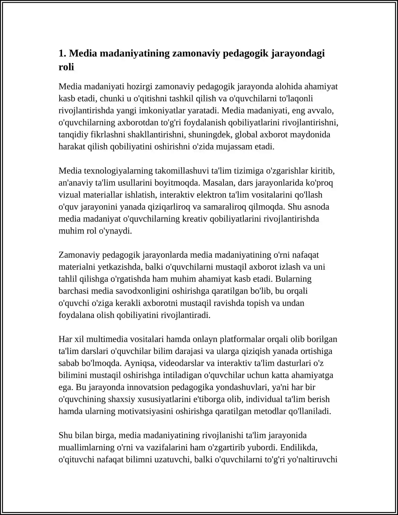 MEDIA MADANIYAT VA INNOVATSION PEDAGOGIKA 3