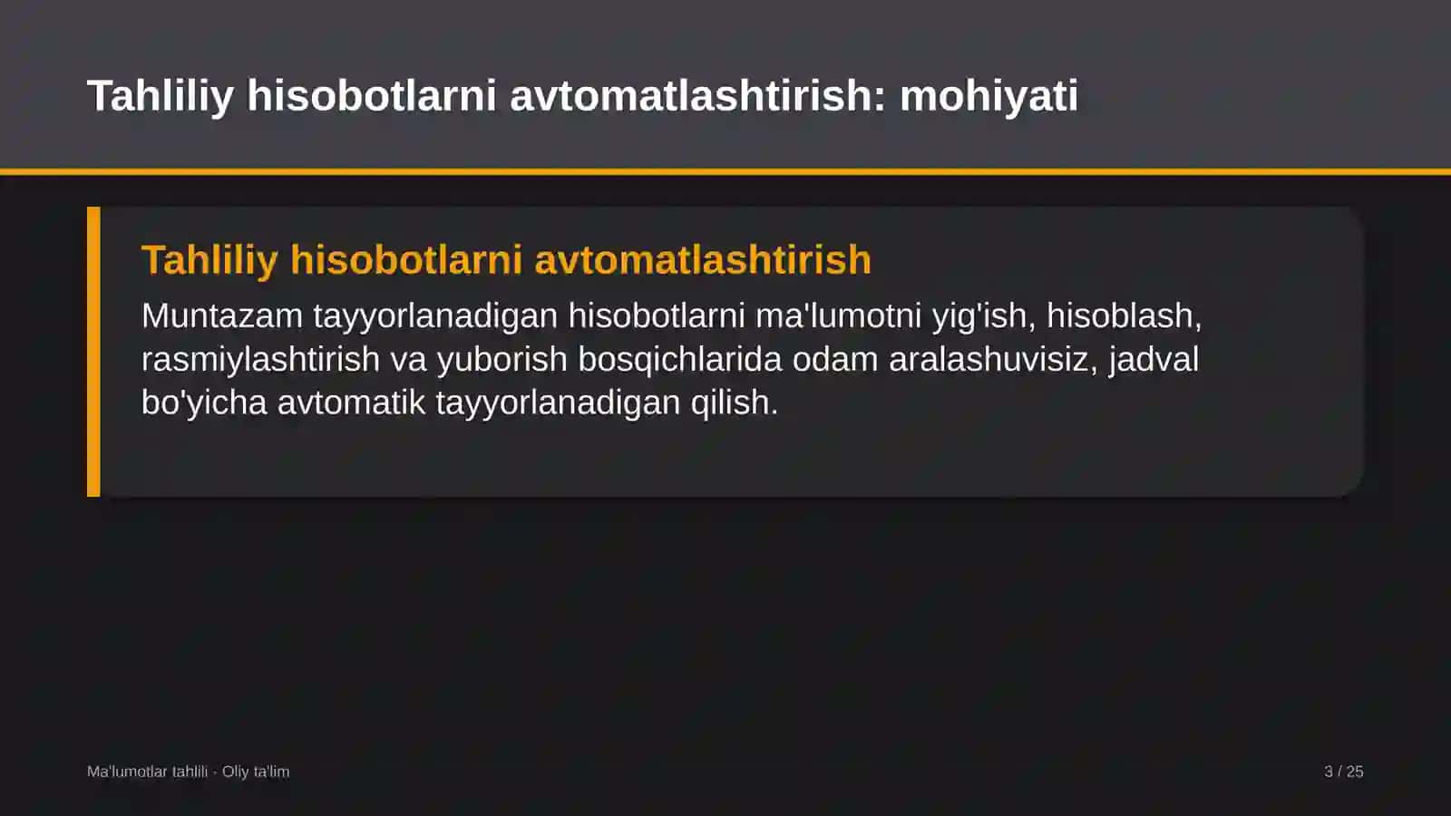 Asfalt-beton zavodlarida tahliliy hisobotlarni avtomatlashtirish 3