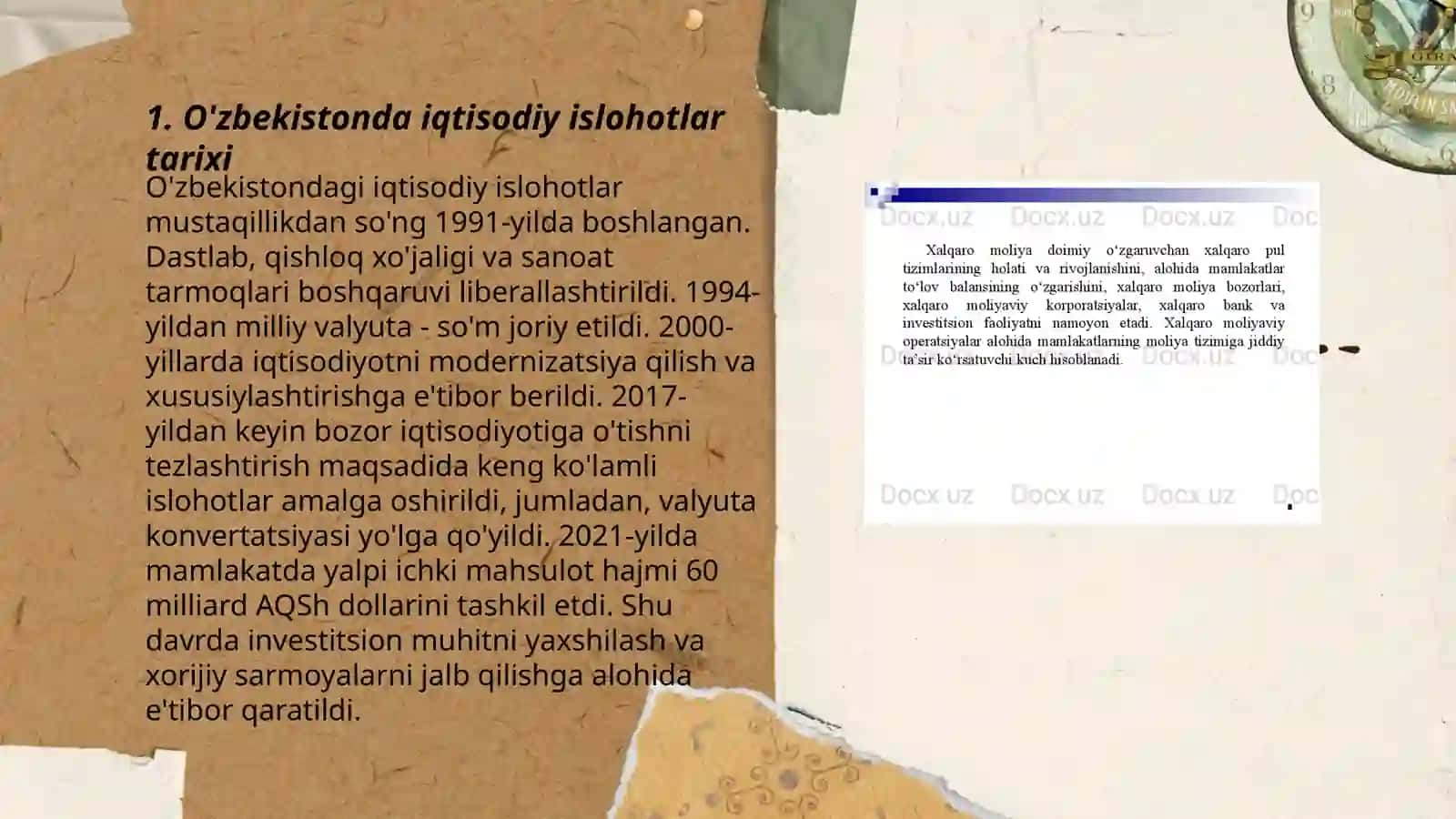 Iqtisodiyot islohotlar xususiy mulkchilikning shakllanishi 3