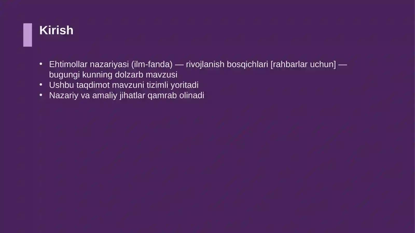 Ehtimollar nazariyasi (ilm-fanda) — rivojlanish bosqichlari [rahbarlar uchun] 3