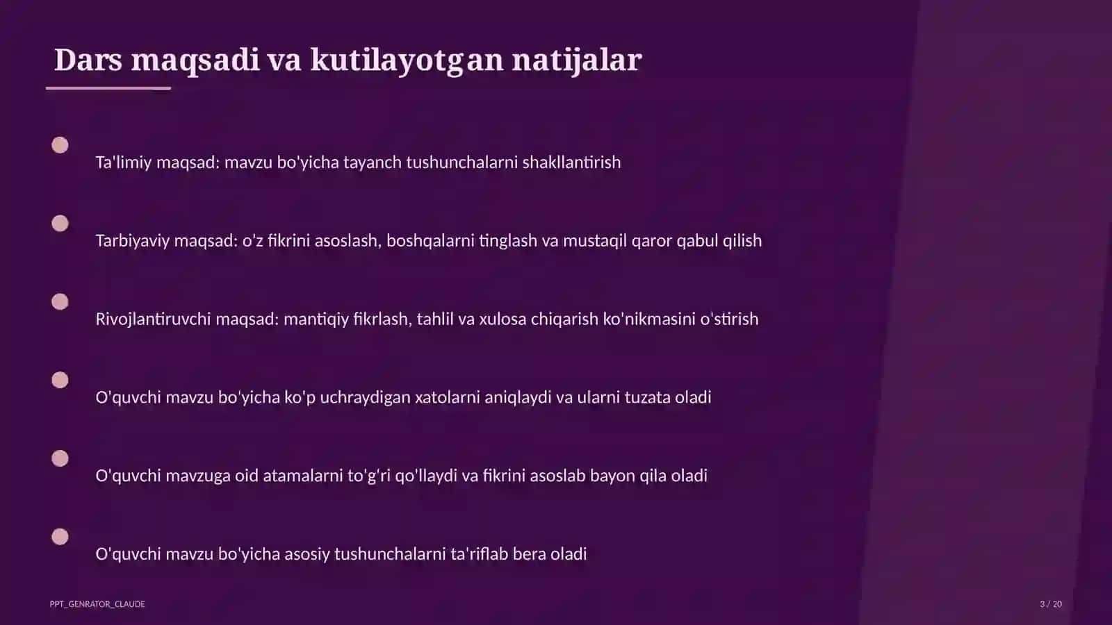 Qurilish chizmalari: bino plani (9-sinf) 3
