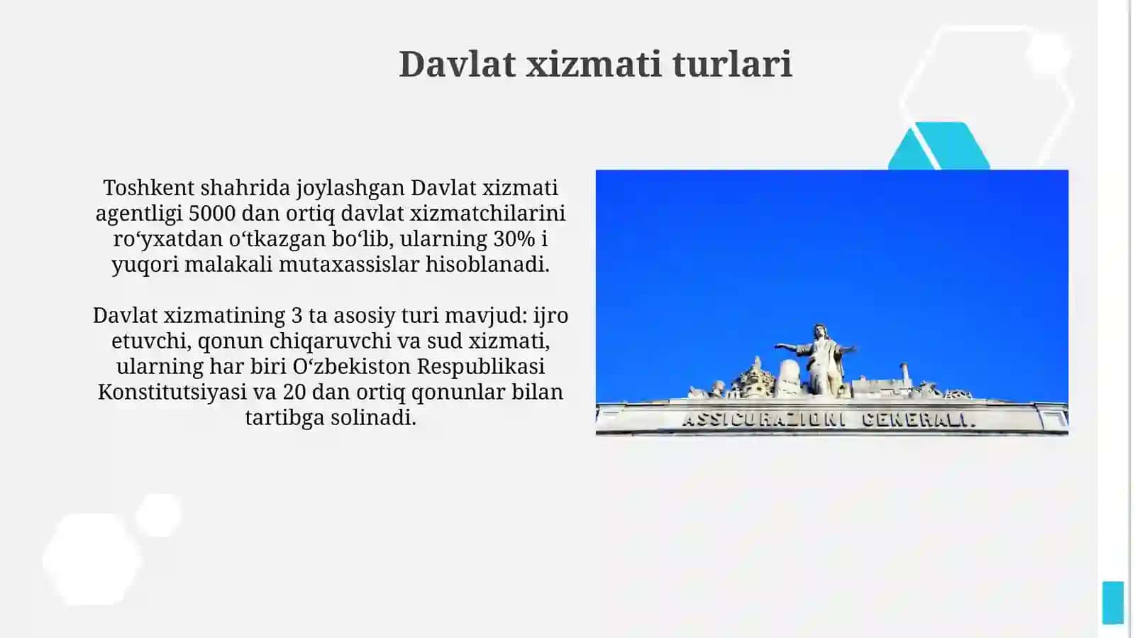 Davlat xizmatining umumiy tasnifi 3