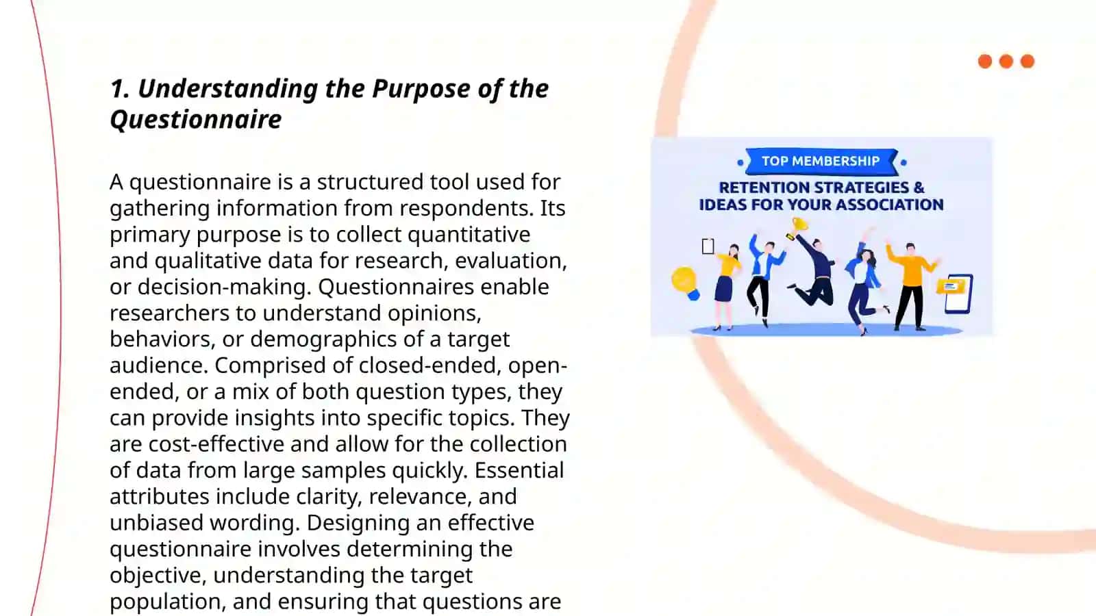 How to design effective questionnaires 3