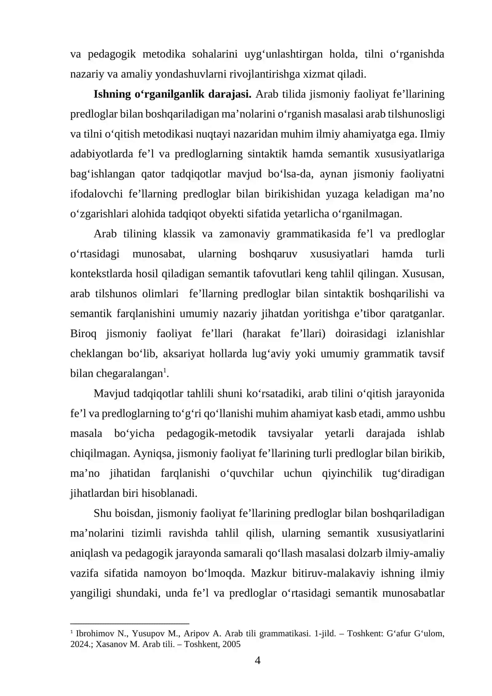 IBOB.ARAB TILIDA JISMONIY FAOLIYAT FE’LLARINING LINGVISTIK XUSUSIYATLARI 3